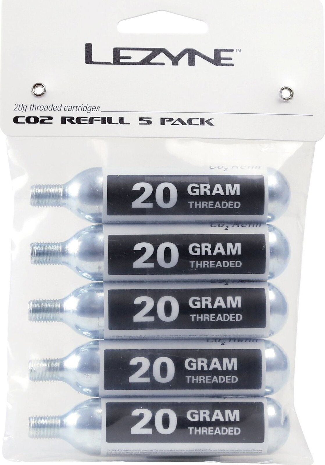 Lezyne 20 g CO2 5 Pack
