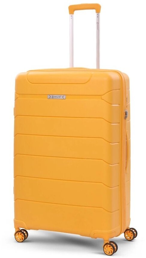 AEROLITE Plastový kufr T-155 L, žlutý