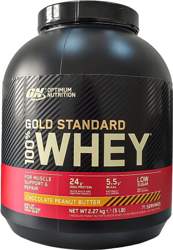 Optimum Nutrition Protein 100 % Whey Gold Standard 2267 g, arašidové maslo
