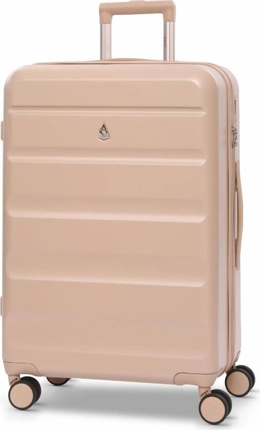 AEROLITE Plastový kufr T-635 M, béžový