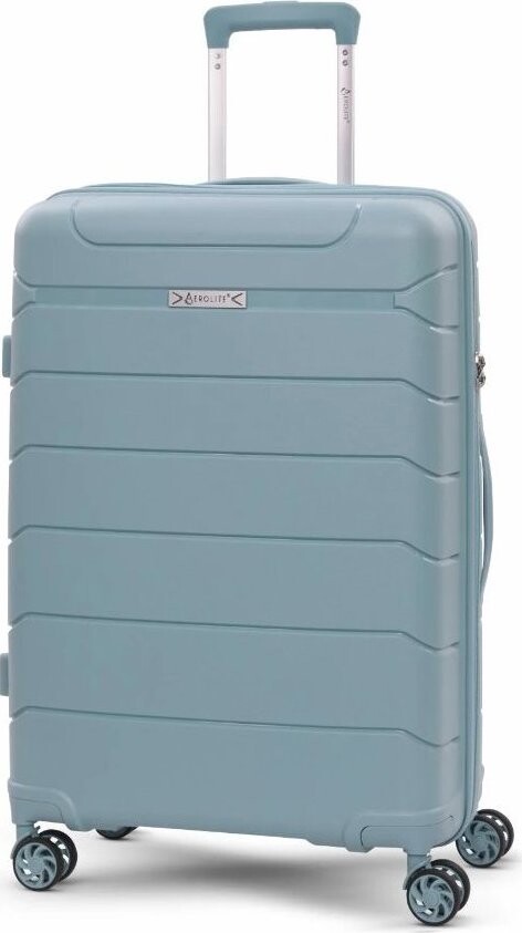 AEROLITE Plastový kufr T-155 M, světle zelený