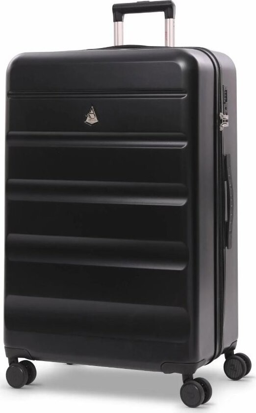 AEROLITE Plastový kufr T-635 L, černý