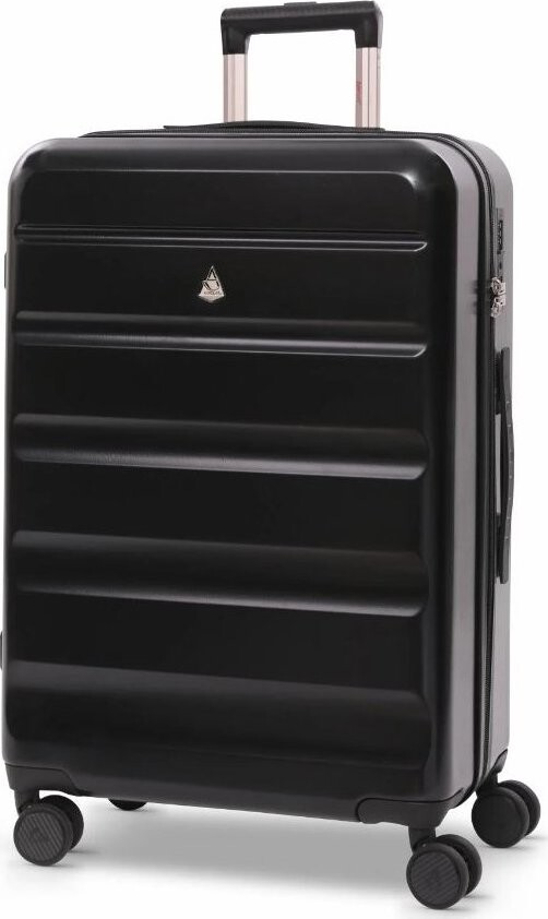 AEROLITE Plastový kufr T-635 M, černý