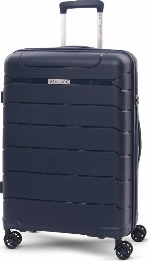 AEROLITE Plastový kufr T-155 M, tmavě modrý