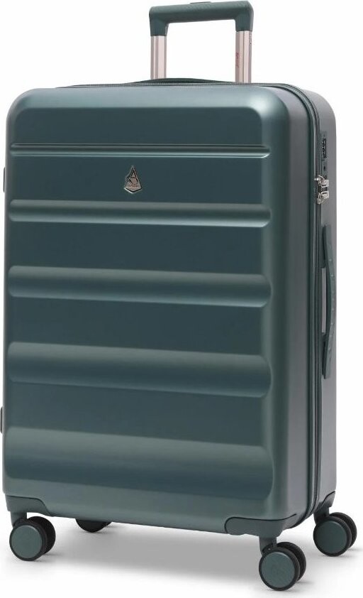 AEROLITE Plastový kufr T-635 M, zelený