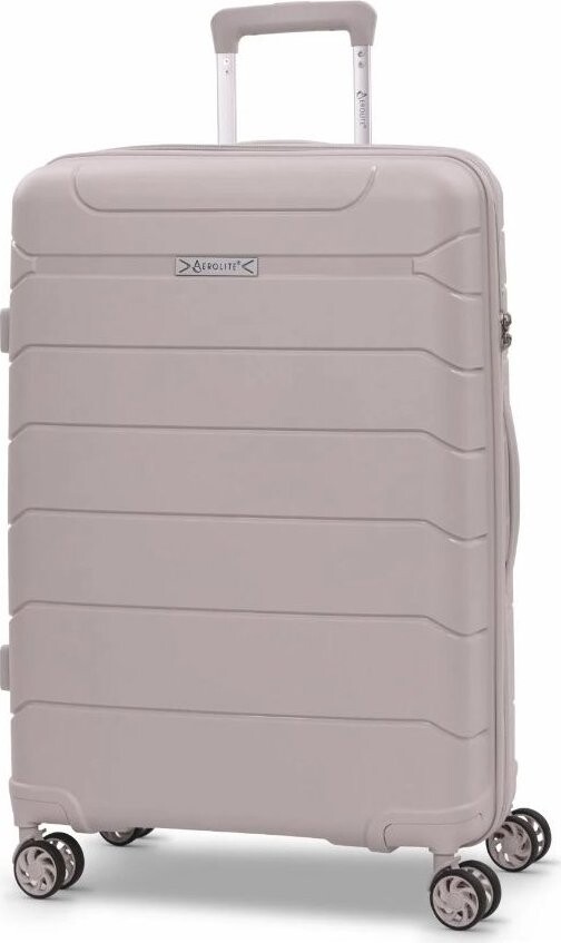 AEROLITE Plastový kufr T-155 M, béžový
