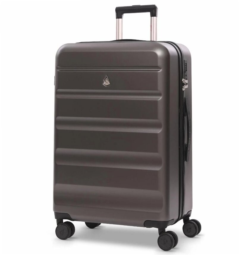 AEROLITE Plastový kufr T-635 M, tmavě šedý