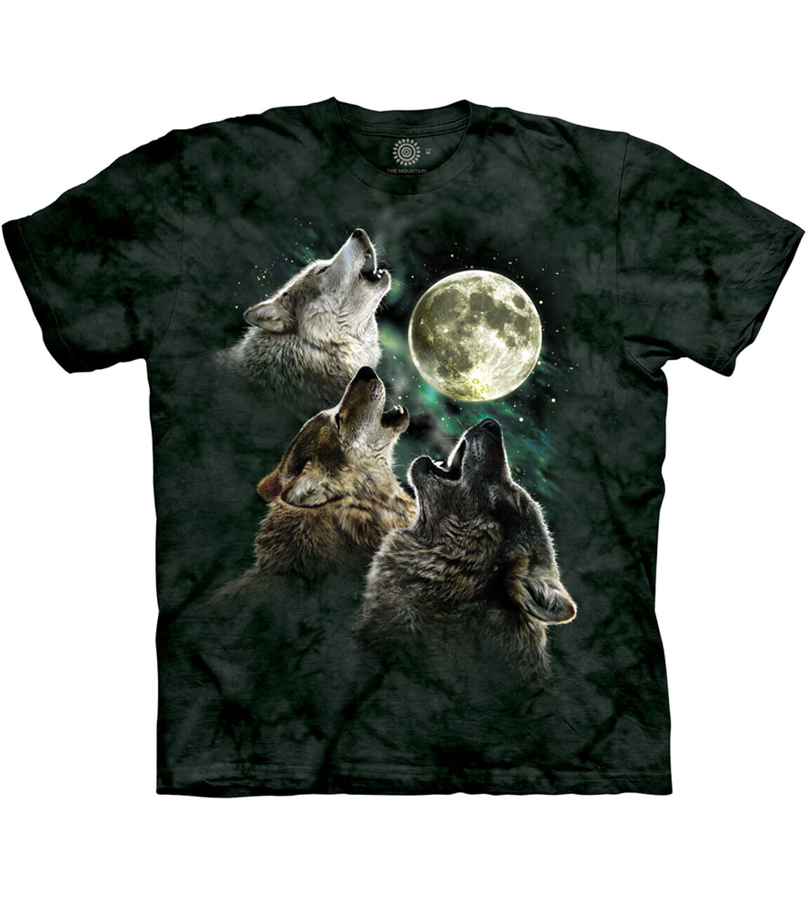 Tričko unisex The Mountain Three Wolf Moon (vlci) - sivé, XXL