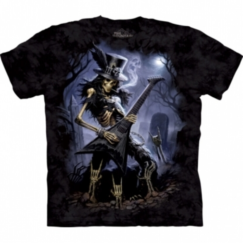 Tričko unisex The Mountain Play Dead Fantasy Skulbone - čierne, XL