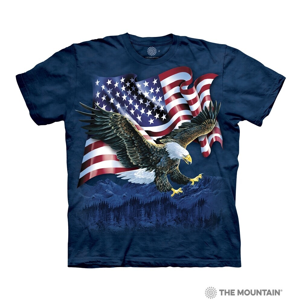 Tričko unisex The Mountain Eagle Talon Flag (orol) - modré, S