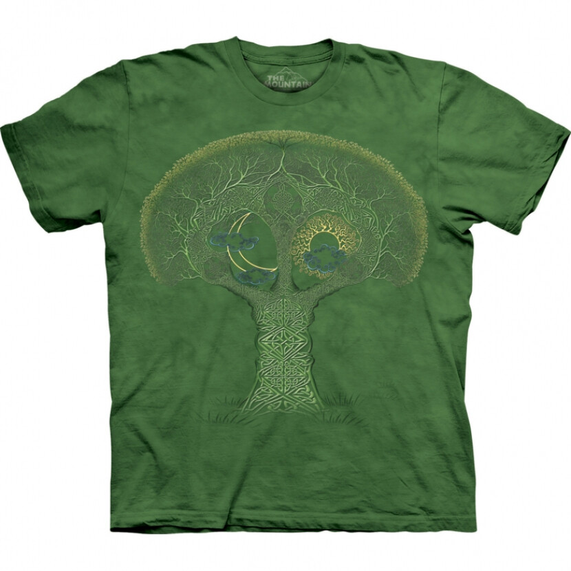 Tričko unisex The Mountain Celtic Roots - zelené, S