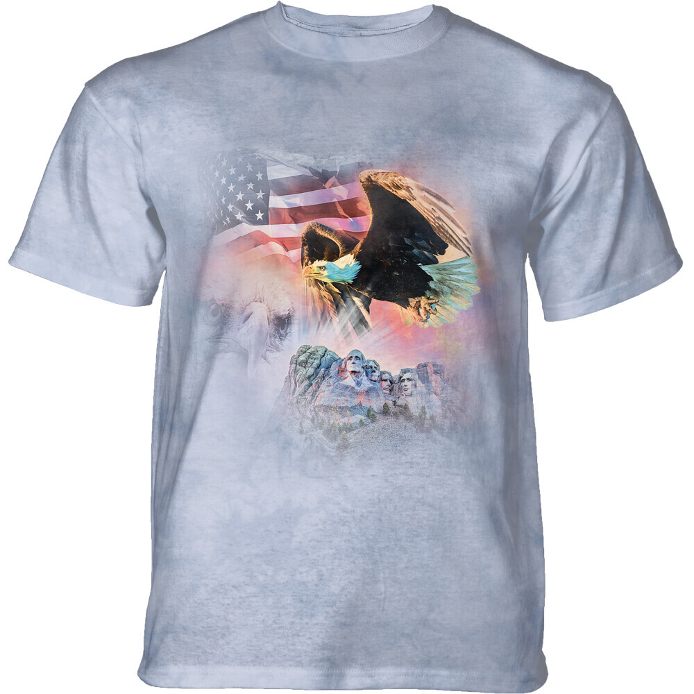 Tričko unisex The Mountain Rushmore Eagle Collage (orol) - sivé, XXL