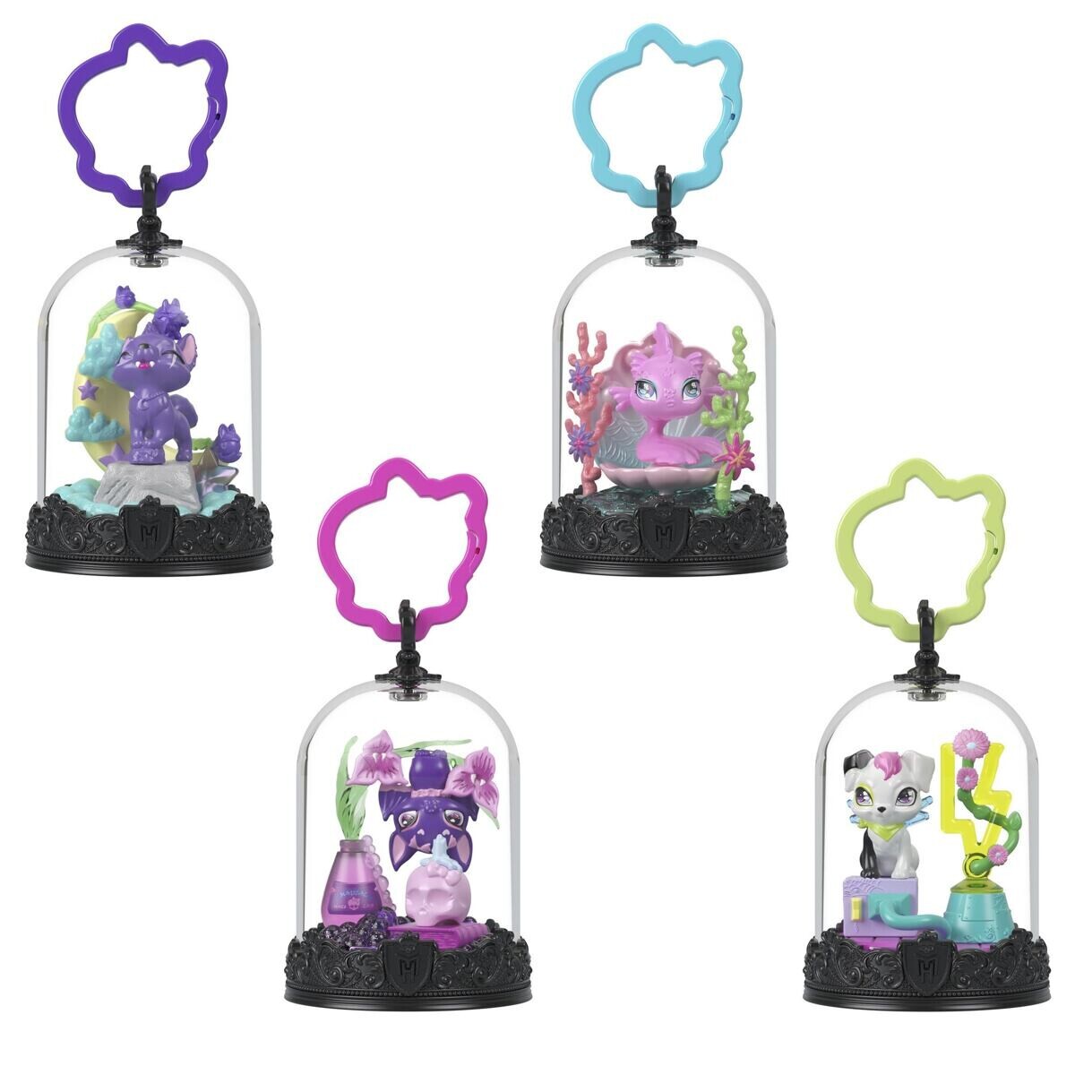 Mattel Monster High Kľúčenka s príšerkovským maznáčikom, viac druhov