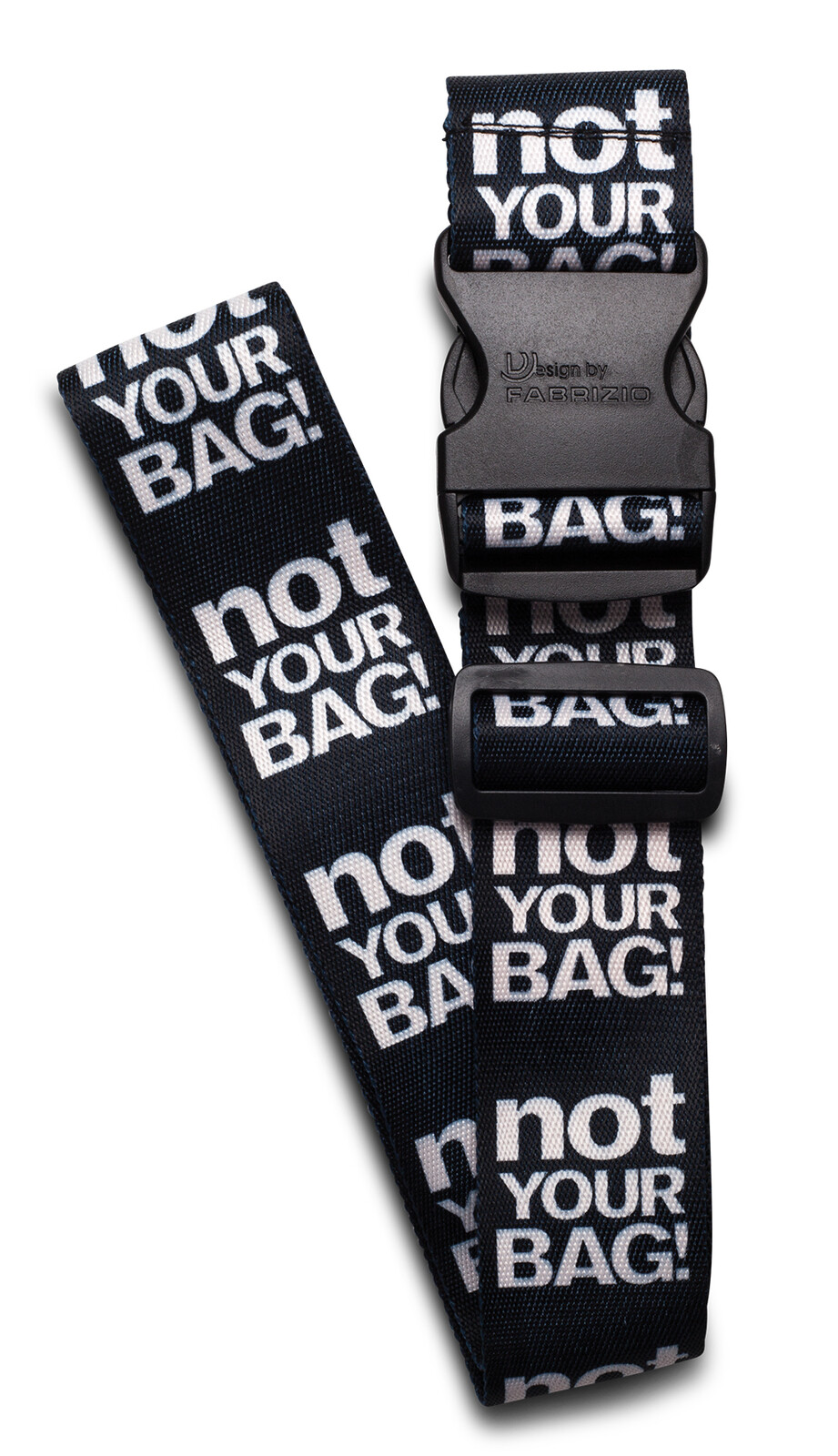WORLDPACK travel zaisťovací popruh na batožinu - Not your BAG! - čierny
