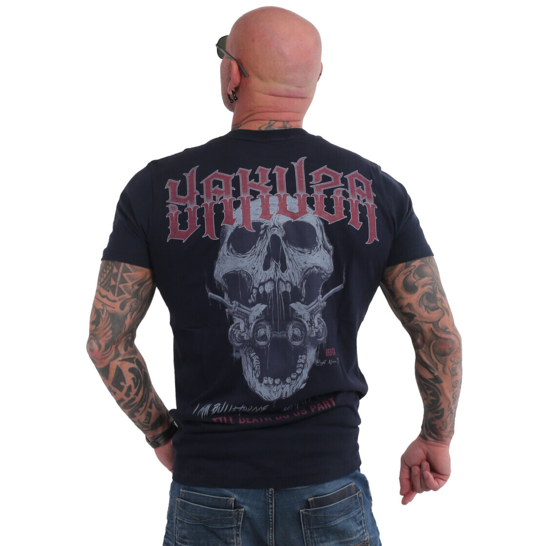 Tričko pánske Yakuza Bulletproof - čierne-sivé, S