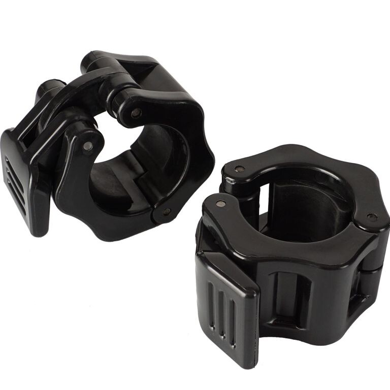 Rýchloupínacie uzávery na činku 30 mm, čierne, pár