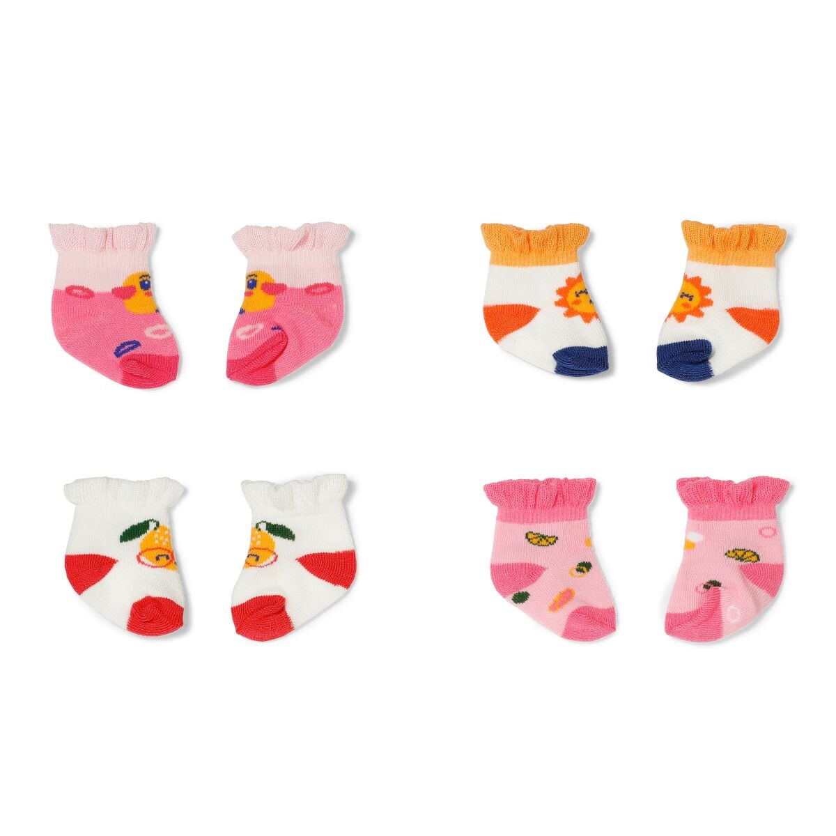 Baby Born Ponožky so vzormi (2 páry) 2 druhy 43 cm