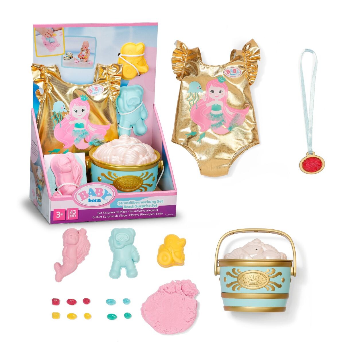 BABY born Súprava Plážové prekvapenie 43 cm