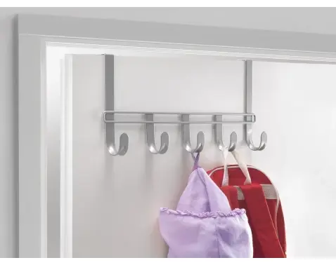 Závesná lišta na dvere Polytherm 38 cm, strieborná mat%