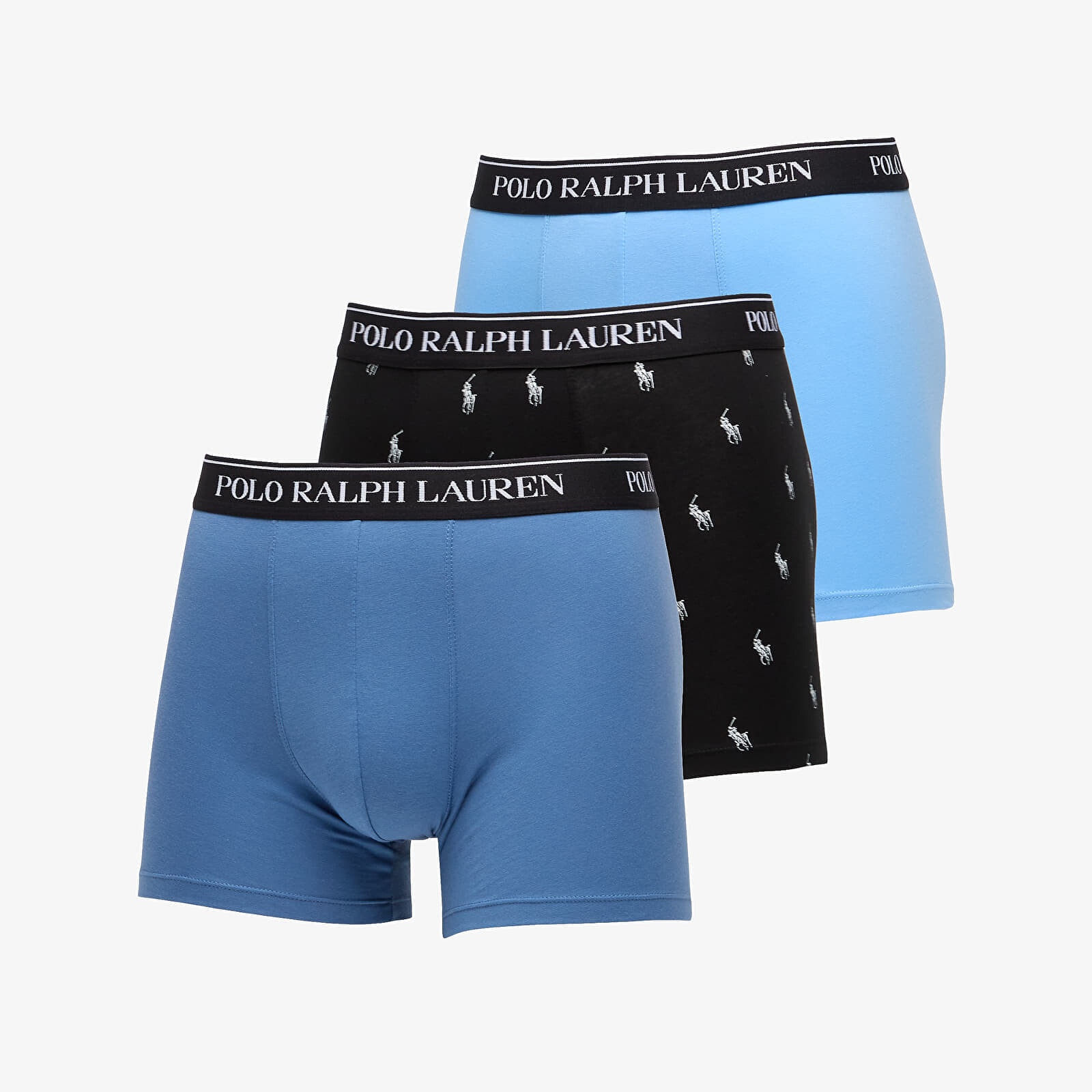 Boxerky Ralph Lauren Boxer Brief 3-Pack Blue/ Black XXL