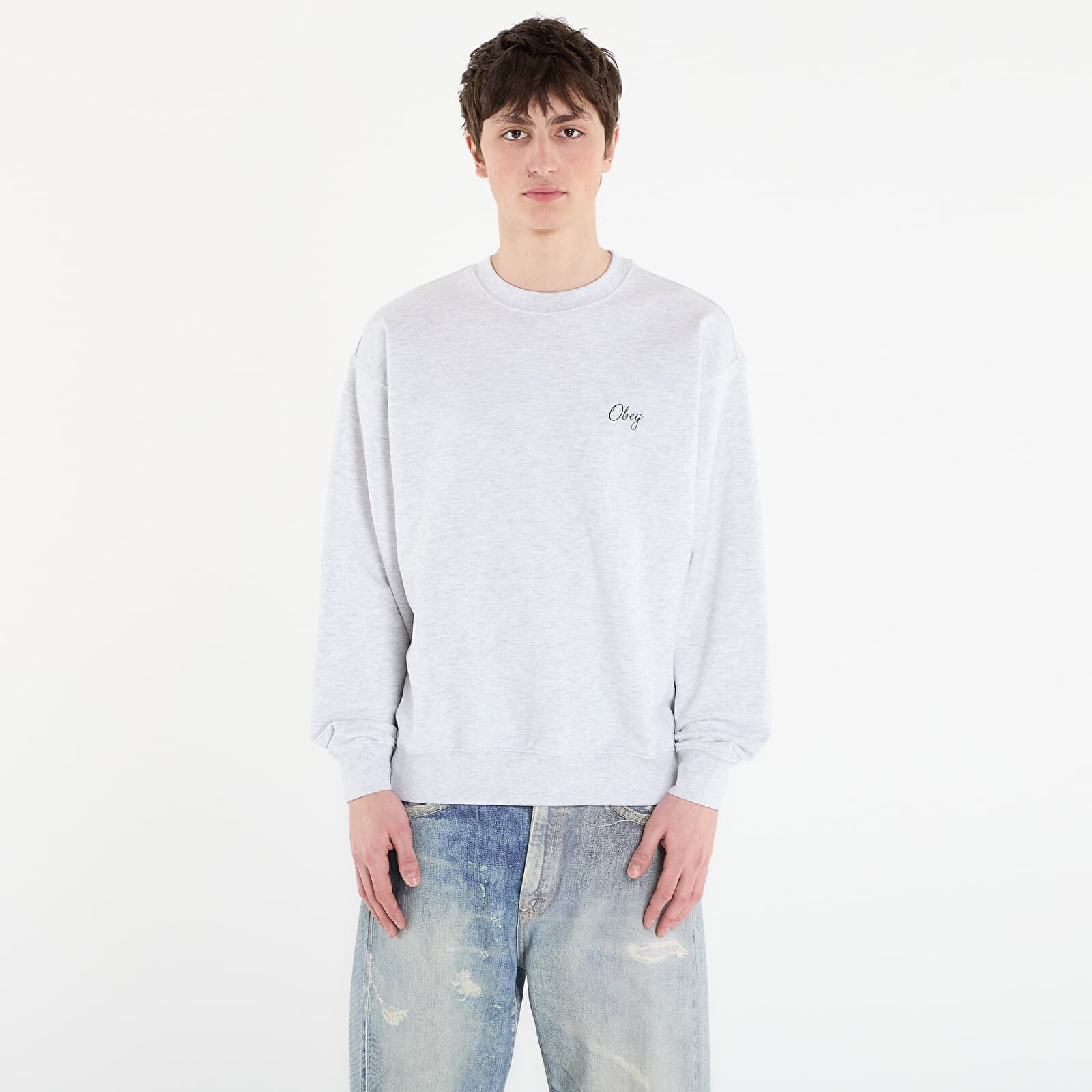 Mikina OBEY Paper Rose Heather Grey XL