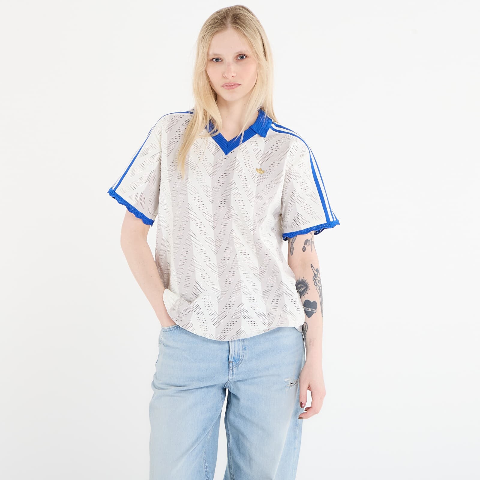 Tričko adidas Ss Polo T Off White/ Chalk Pearl XS
