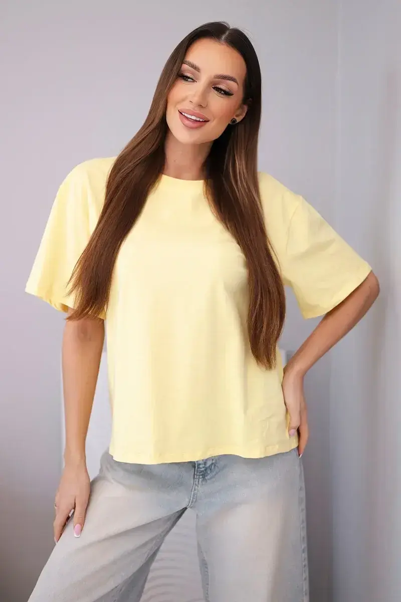 Kesi Włoski dámsky bavlnený top s krátkym rukávom