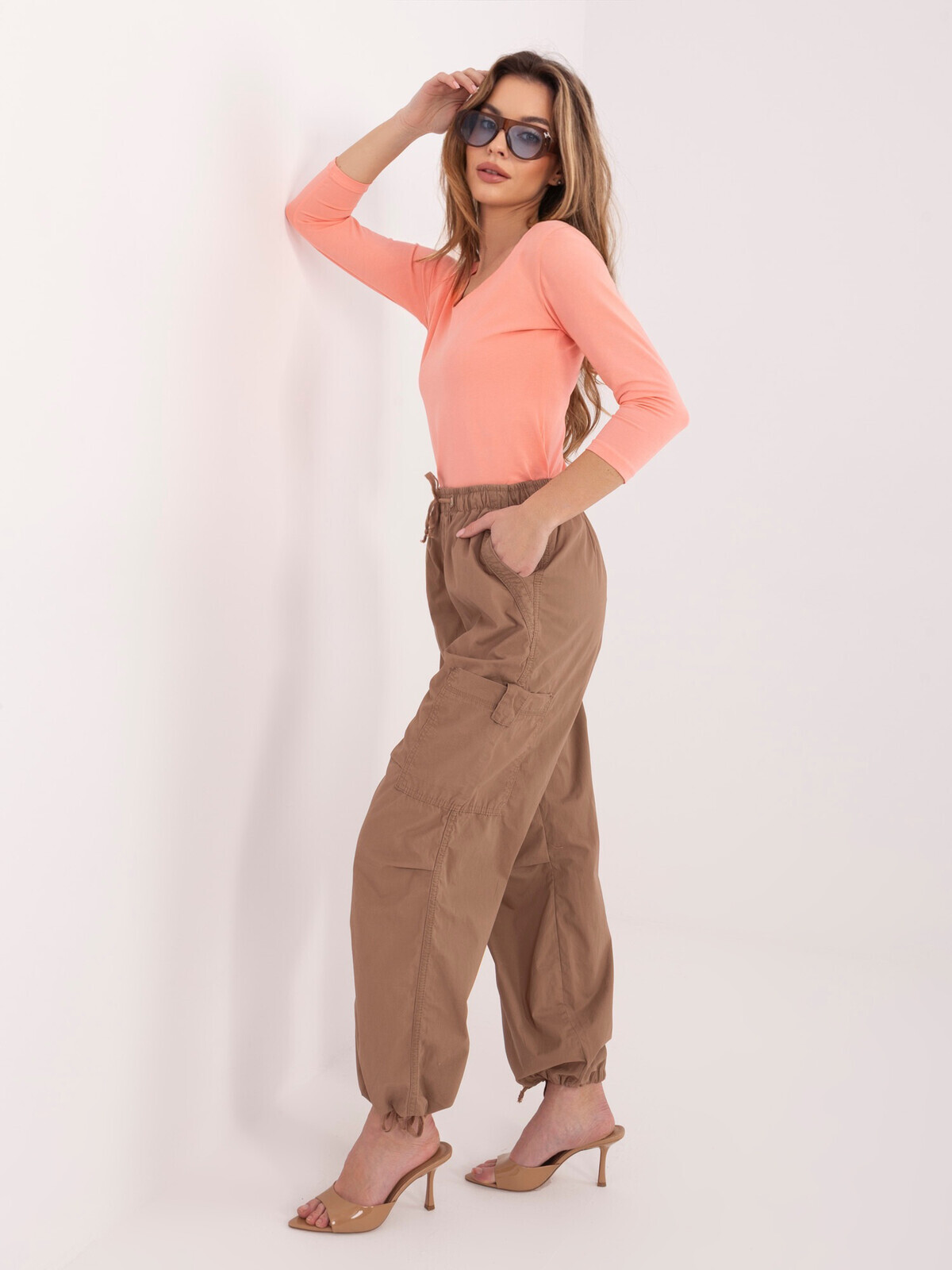 Broskyňová základná blúzka