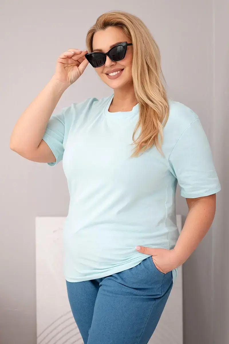 Kesi Plus-size dámske bavlnené tričko