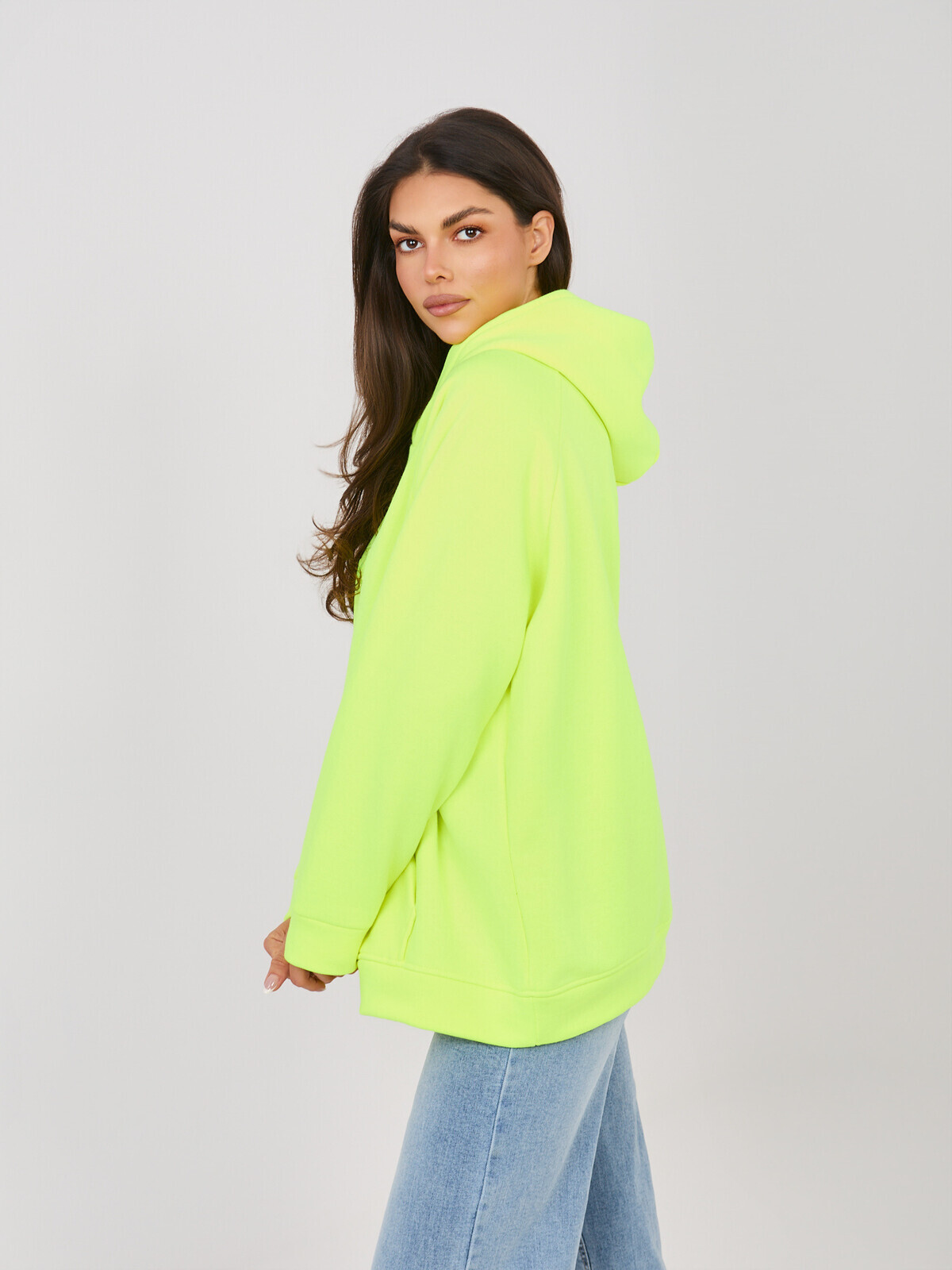 Fluo žltá dámska mikina Rue Paris