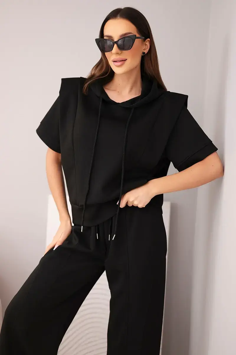 Kesi Włoski dámsky set: mikina s kapucňou a voľné nohavice