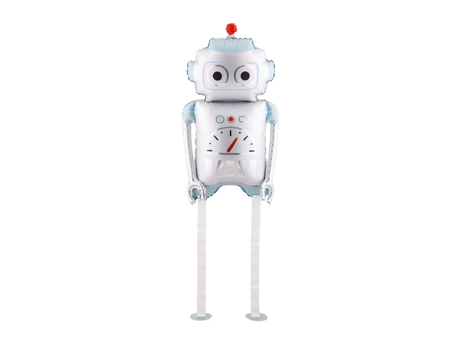 PartyDeco Fóliový balón chodiaci - Robot 37 x 80 cm