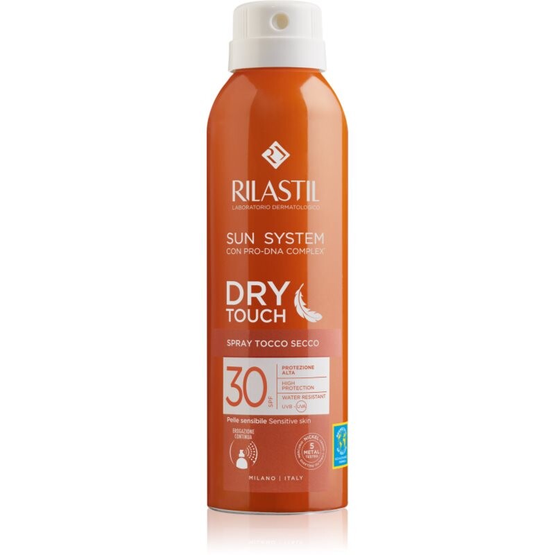 Rilastil Sun System Dry Touch ochranný sprej na opaľovanie SPF 30 200 ml