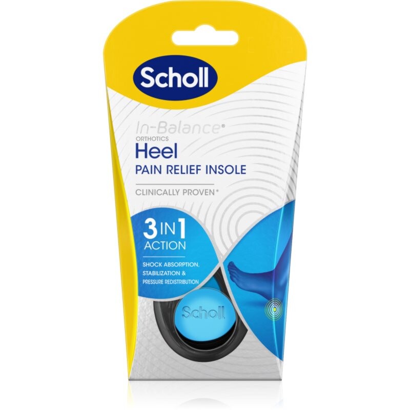 Scholl In-Balance Heel vložky do topánok na päty veľkosť Medium 1 pár