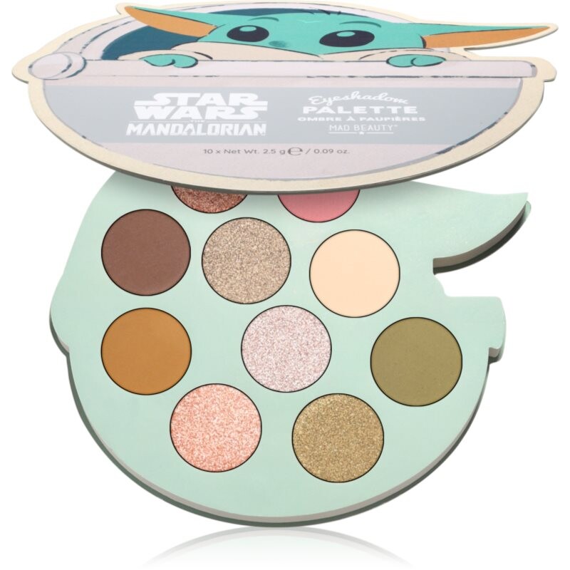 Mad Beauty Star Wars Grogu paletka očných tieňov 10x2.5 g
