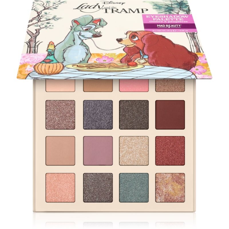 Mad Beauty Lady & The Tramp paletka očných tieňov 16x1.5 g