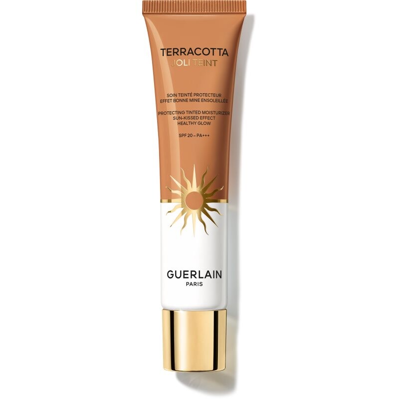 GUERLAIN Terracotta Joli Teint Protecting Tinted Moisturizer rozjasňujúci make-up pre prirodzený vzhľad SPF 20 odtieň 40 Amber 30 ml