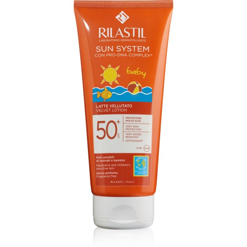Rilastil Sun System Baby opaľovacie mlieko pre deti SPF 50+ 200 ml