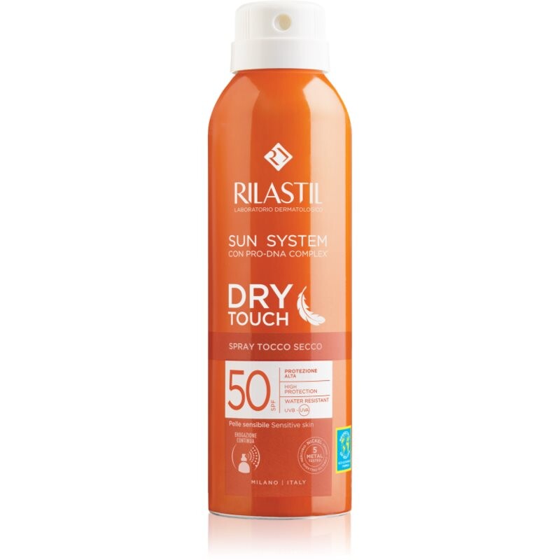 Rilastil Sun System Dry Touch ochranný sprej na opaľovanie SPF 50 200 ml