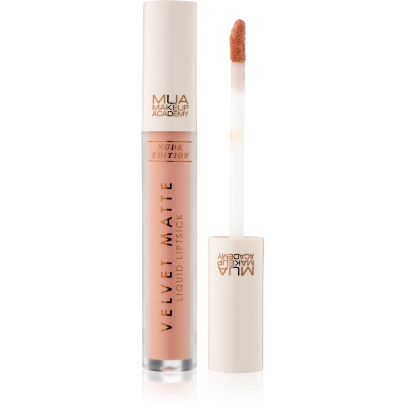 MUA Makeup Academy Velvet Matte Nude Edition matný tekutý rúž odtieň Tempting 3 ml