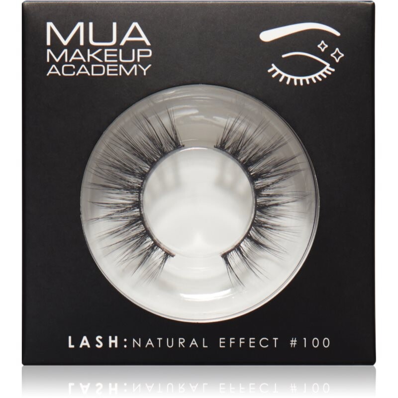 MUA Makeup Academy Lashes Natural Effect umelé mihalnice typ #100 1 pár