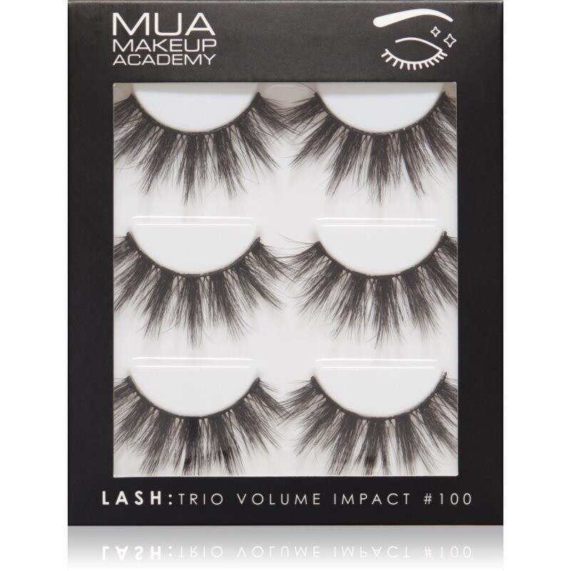 MUA Makeup Academy Lashes Volume Impact umelé mihalnice typ 3 pár