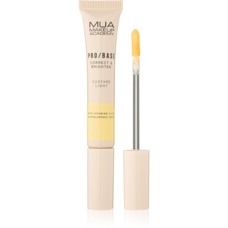MUA Makeup Academy PRO/BASE Colour Corrector rozjasňujúci korektor odtieň Correct & Brighten – Custard Light 10 ml