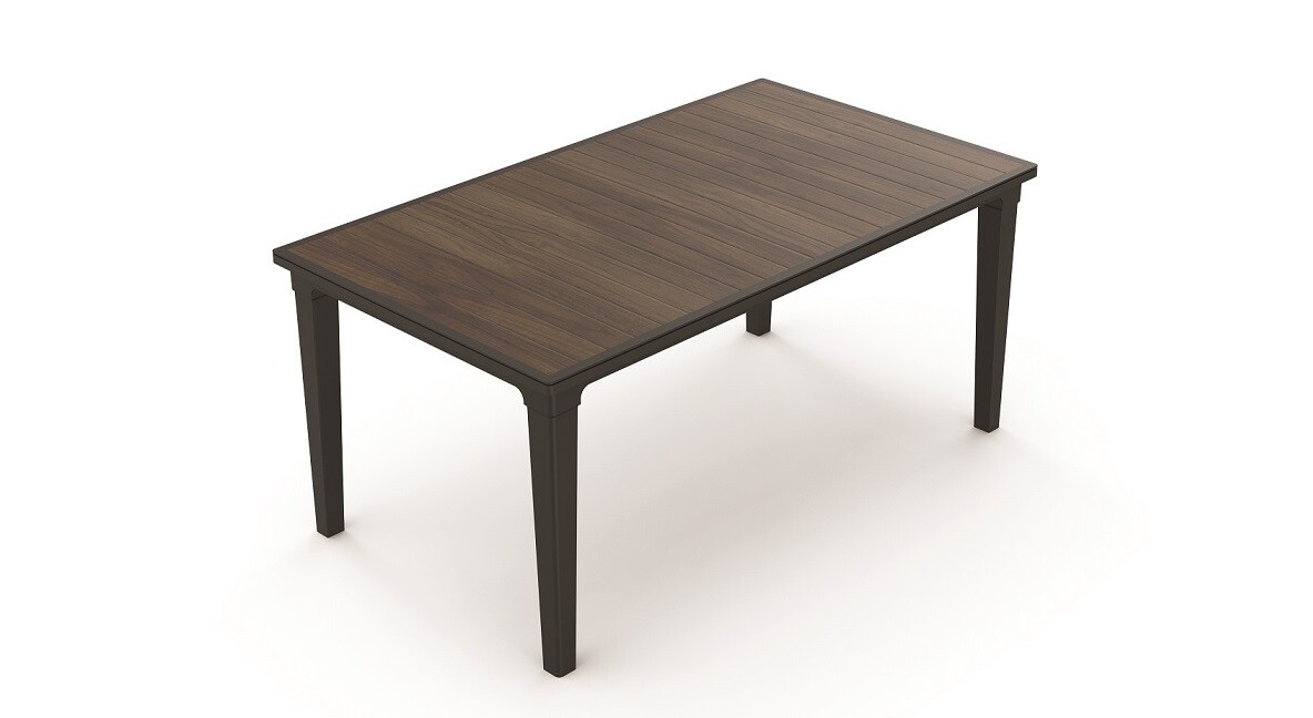 KETER Záhradný stôl DEFUTU 160 | walnut / grafit