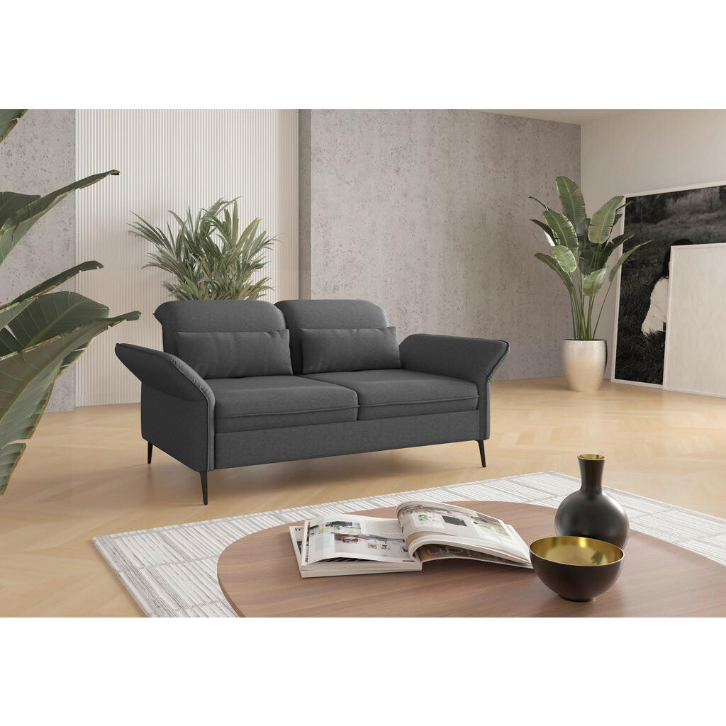 Sit & More 2,5-MIESTNA POHOVKA, textil, tmavosivá