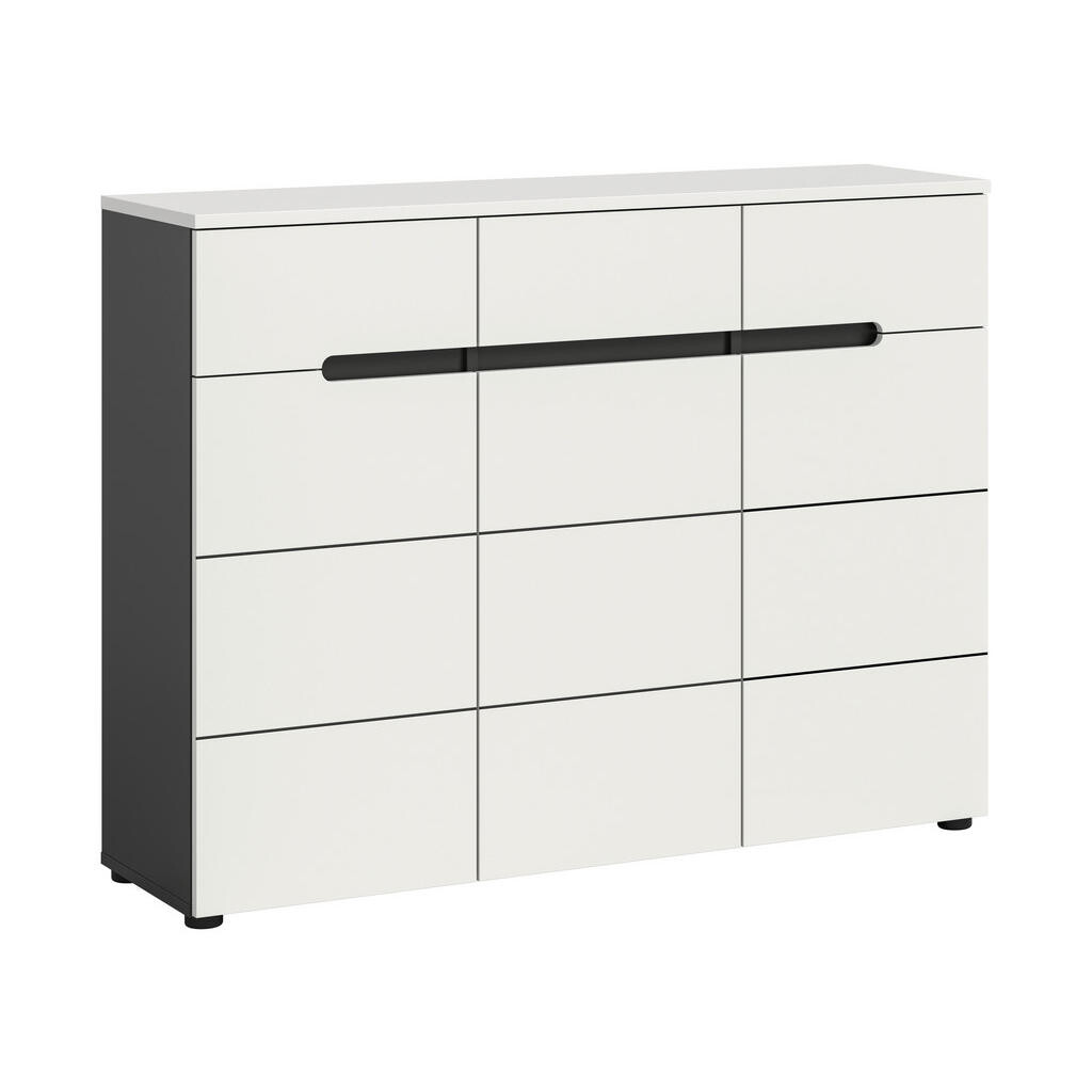 Livetastic SKRINKA NA TOPÁNKY, sivá, biela, 120/94/37 cm