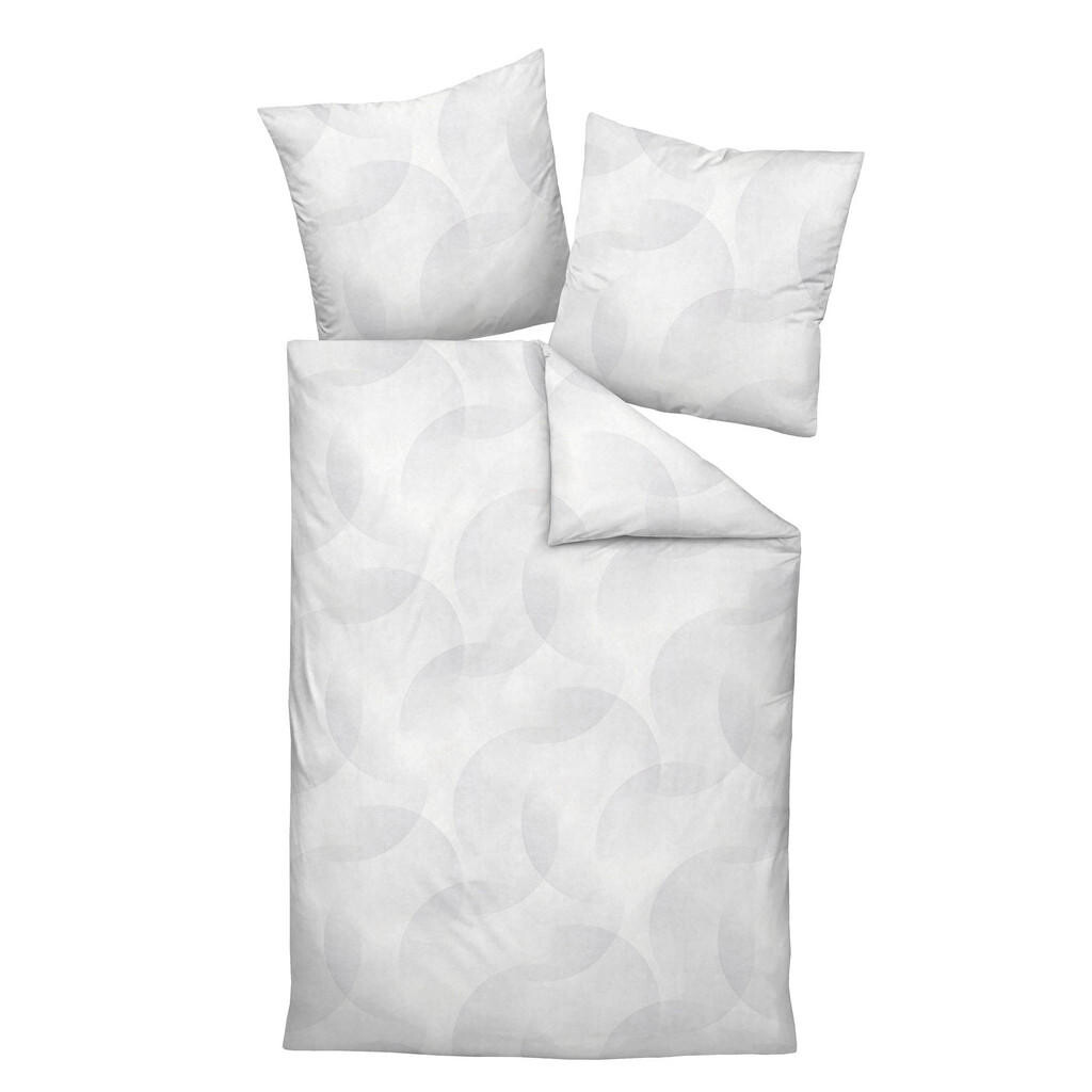 Janine POSTEĽNÁ BIELIZEŇ, makosatén, strieborná, 140/200 cm