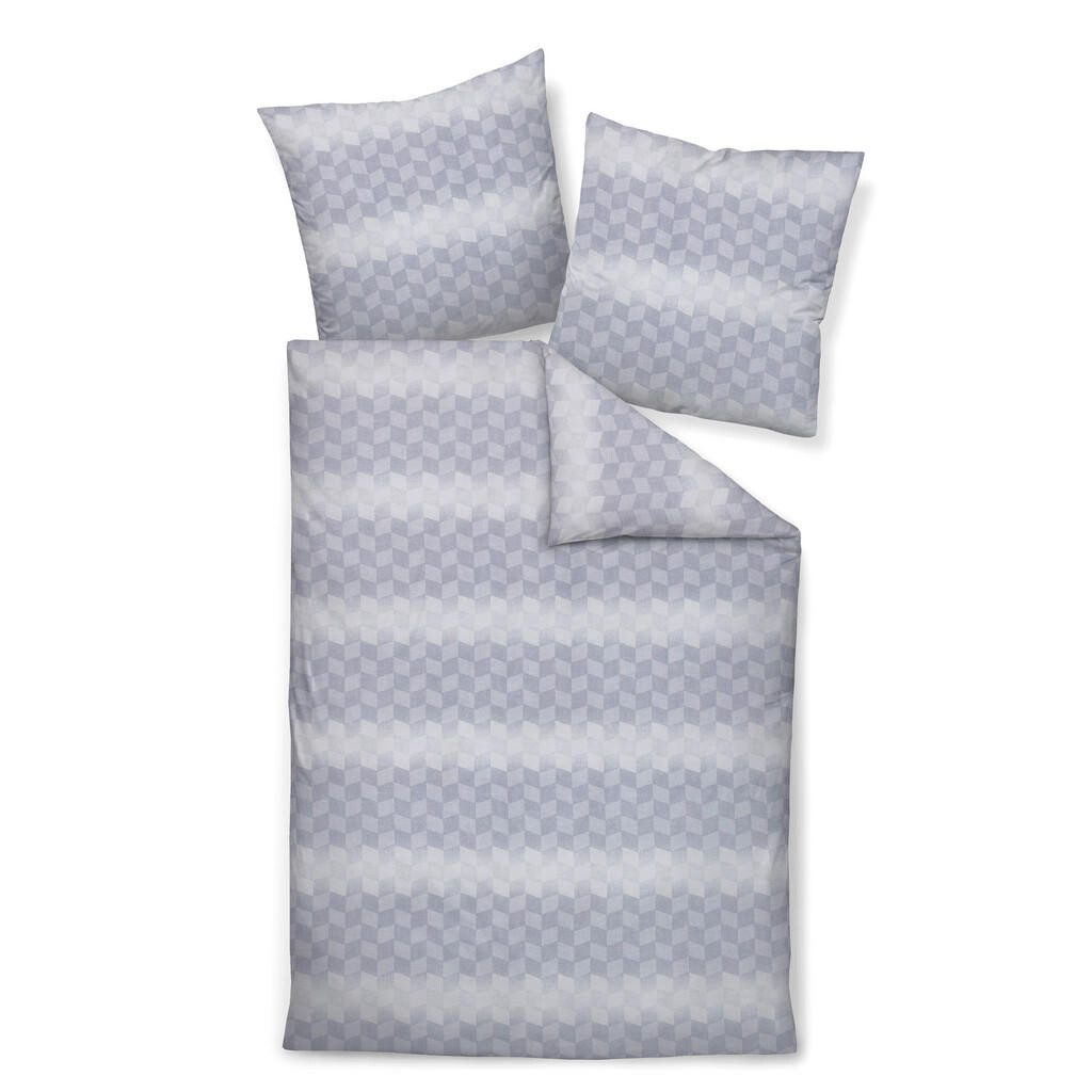 Janine POSTEĽNÁ BIELIZEŇ, makosatén, strieborná, 200/200 cm