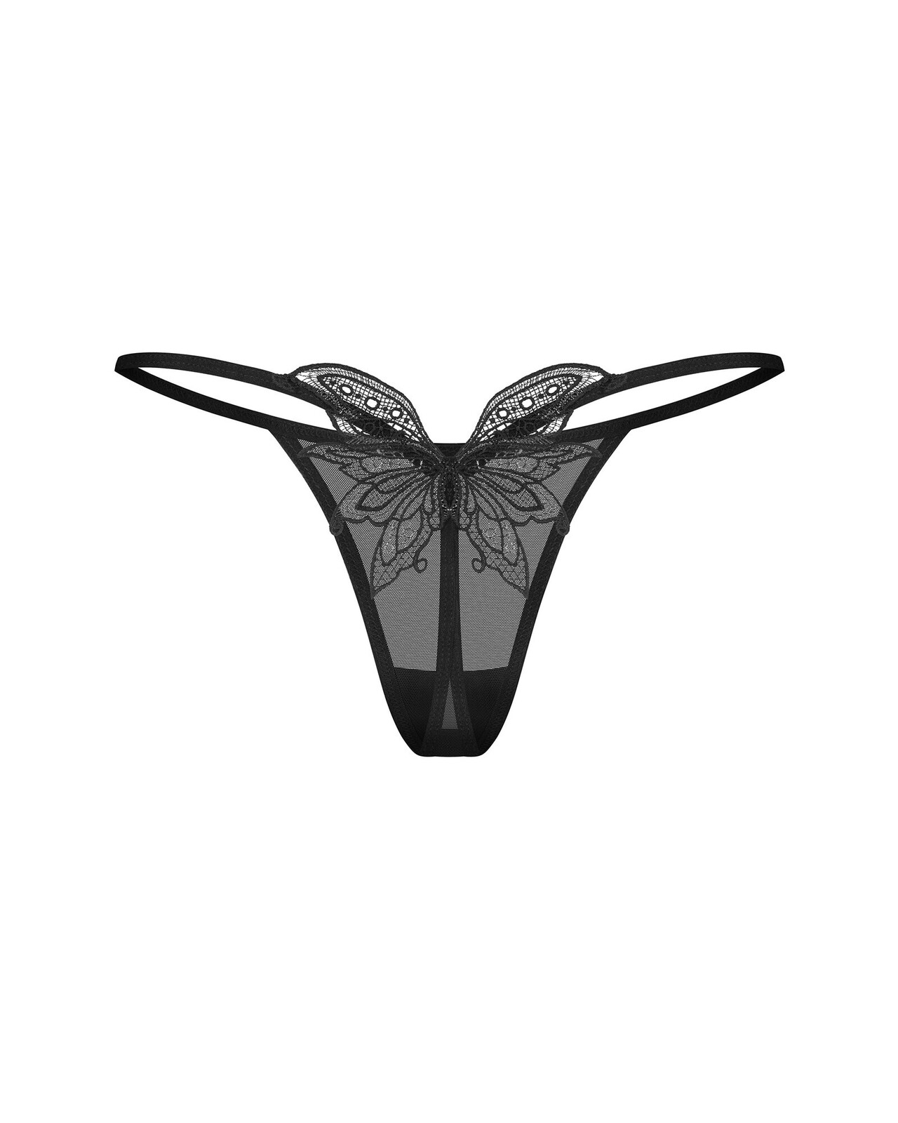 Dámske tangá Veyane Thong Black - Obsessive S/M