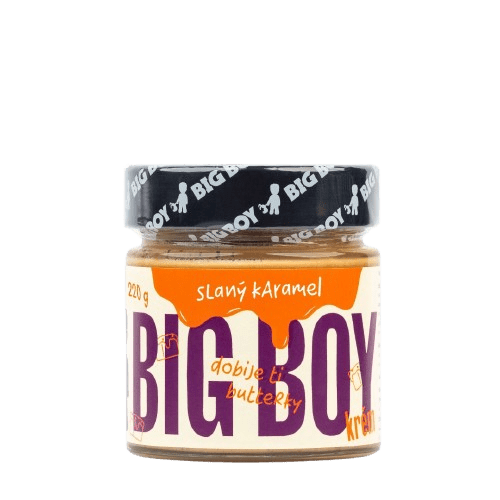 BIG BOY ® Slaný karamel - Arašidový krém s karamelom a himalájskou soľou 220 g